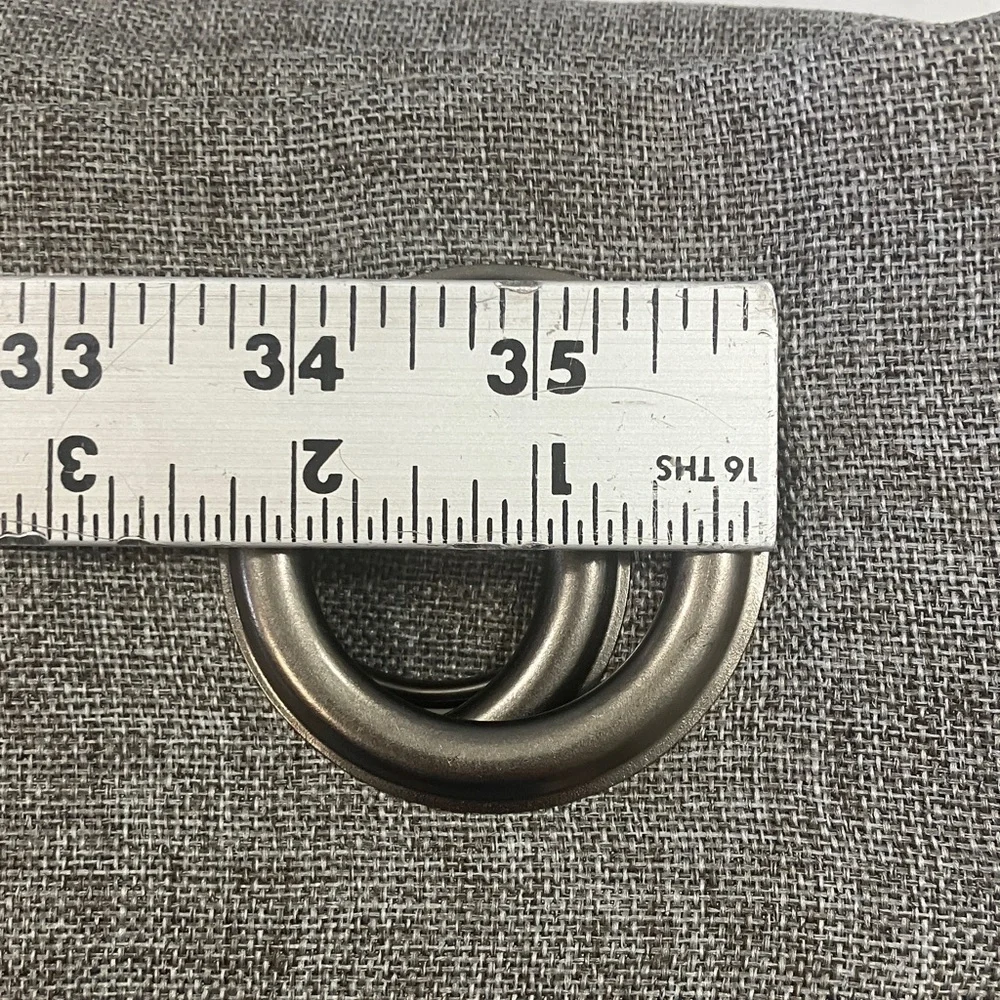 Set of 2 Grey window Curtains about 3ft by 7 ft with grommets.  rod hanging